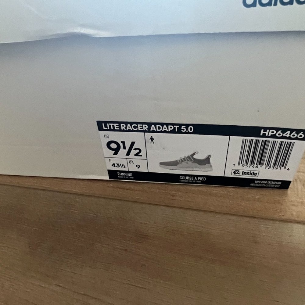 NIB - adidas LITE RACER ADAPT 5.0 CLOUDFOAM LIFESTYLE SLIP-ON SHOES - Picture 8 of 8